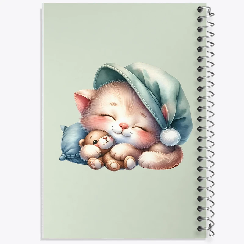 دفتر لیست خرید 50 برگ خندالو طرح گربه کیوت کد N5255