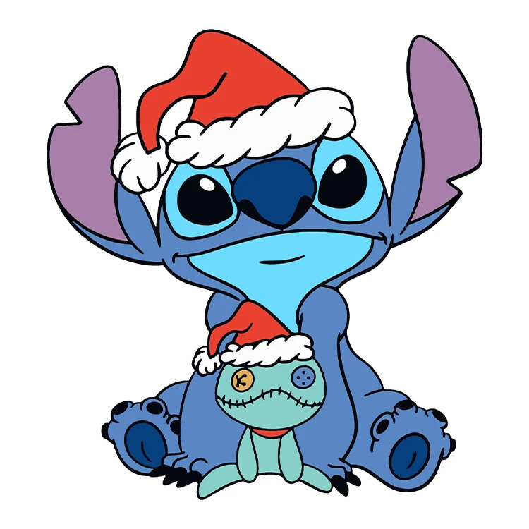 استیکر پارچه و لباس پاد آفرین مدل کارتونی استیچ کیوت بامزه کد S3935