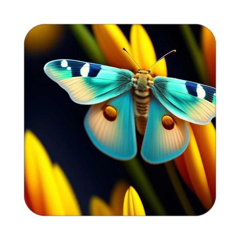 زیر لیوانی کاکتی طرح گل مدل mp16466