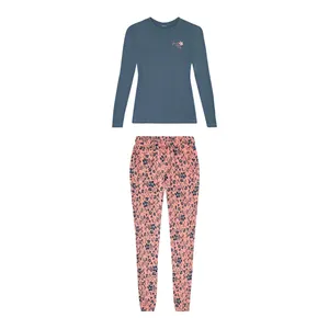 ست تی شرت آستین بلند و شلوار زنانه اسمارا مدل SB777a