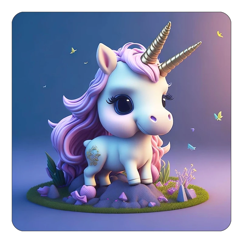 مگنت کاکتی طرح اسب تک شاخ و یونیکورن مدل mp33552