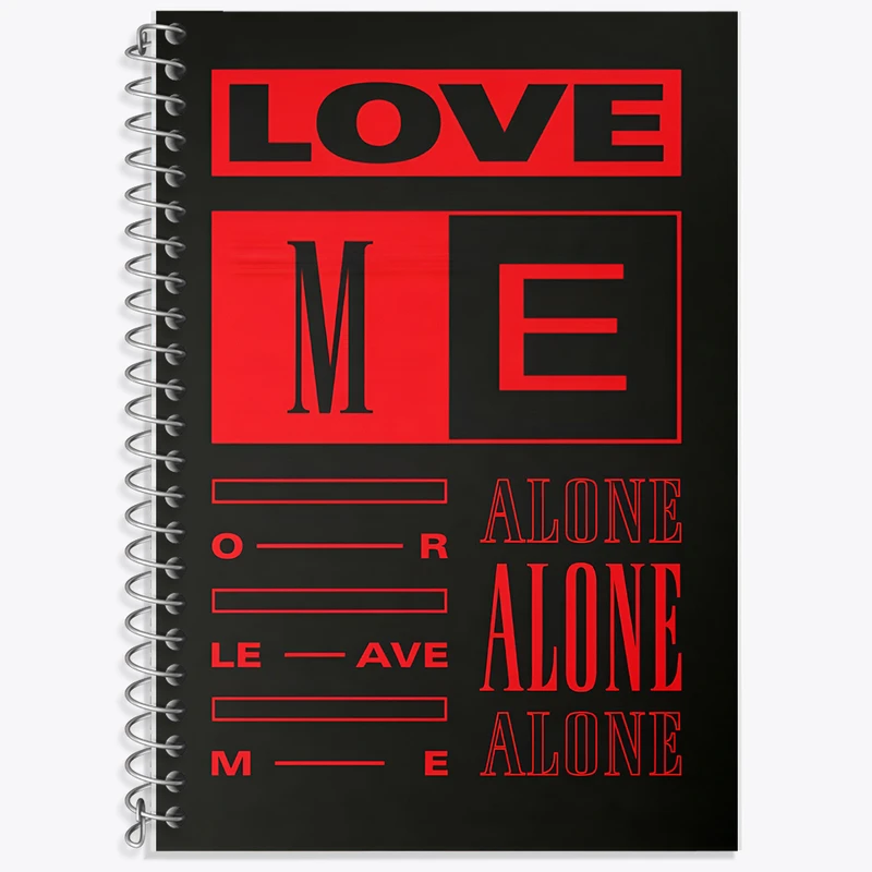 دفتر نت موسیقی 50 برگ خندالو طرح Love Me Alone کد F6388