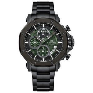 ساعت مچی عقربه‌ای کوارتز مردانه نیوی فورس مدل سه موتوره کد NF8065BS