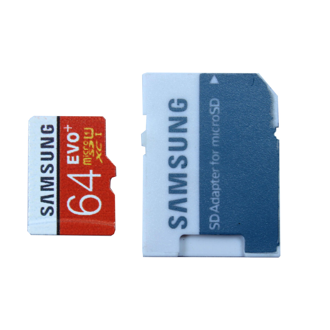 کارت حافظه microSDXC مدل Evo Plus کلاس 10 استاندارد UHS-I U1 سرعت 80MBps ظرفیت 64 گیگابایت به همراه آداپتور SD