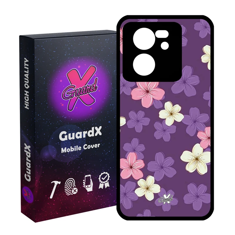 کاور گارد ایکس طرح گل مدل Glass10536 مناسب برای گوشی موبایل شیائومی 13T/13T Pro/Redmi K60 Ultra