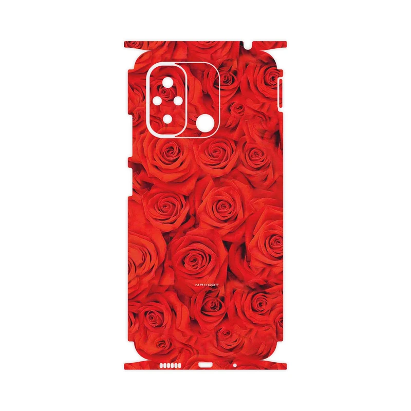 برچسب پوششی ماهوت مدل Red_Flower-FullSkin مناسب برای گوشی موبایل شیائومی Redmi 12C