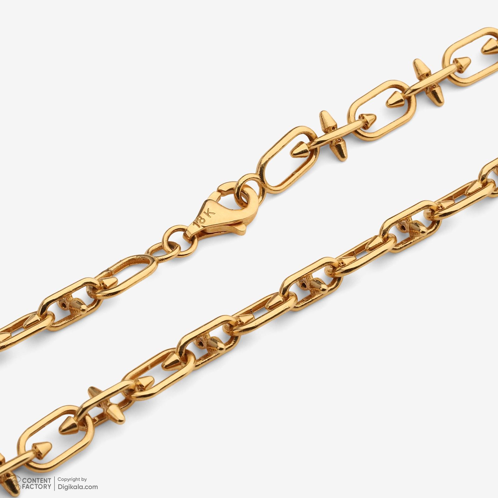 گردنبند طلا 18 عیار زنانه با زنجیر طرح تیفانی تایتان وی گالری مدل NC1456 -  - 7