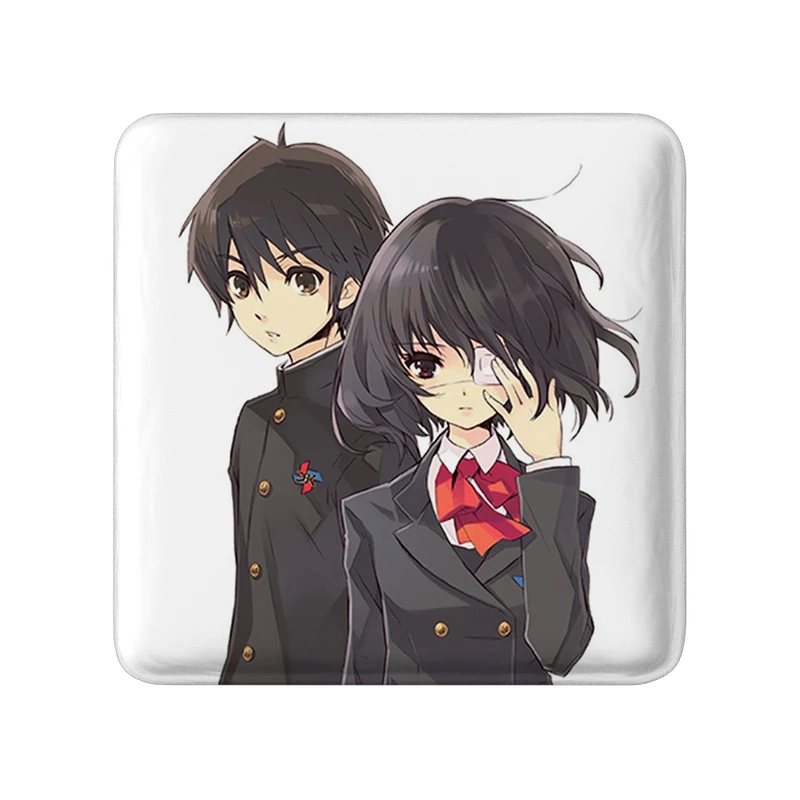 مگنت خندالو طرح میساکی می و کوئیچی انیمه دیگری مدل مربعی کد 32033