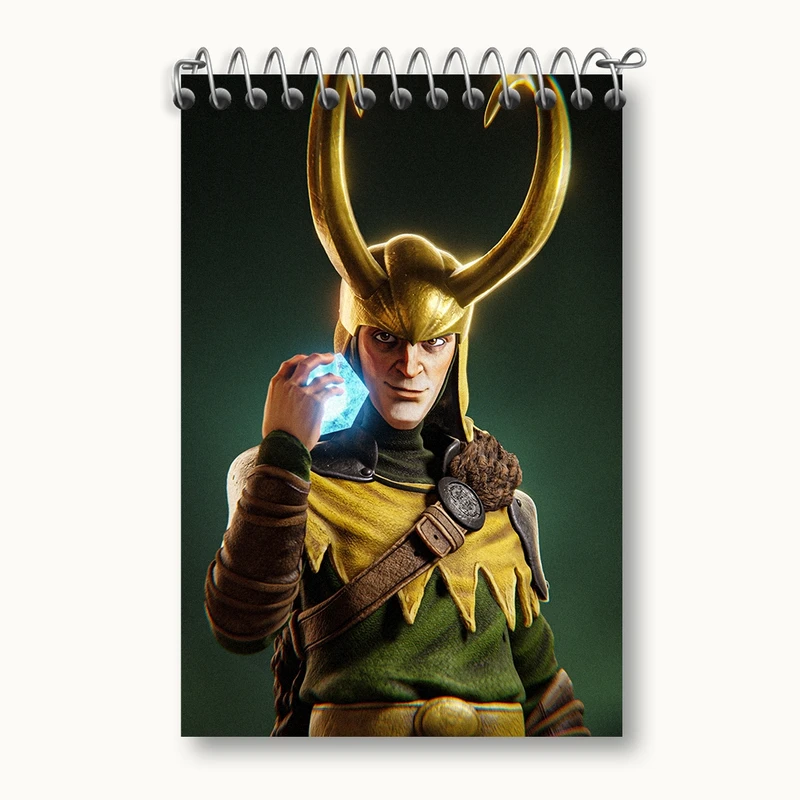 دفتر یادداشت 50 برگ خندالو مدل لوکی (Loki) کد F1798