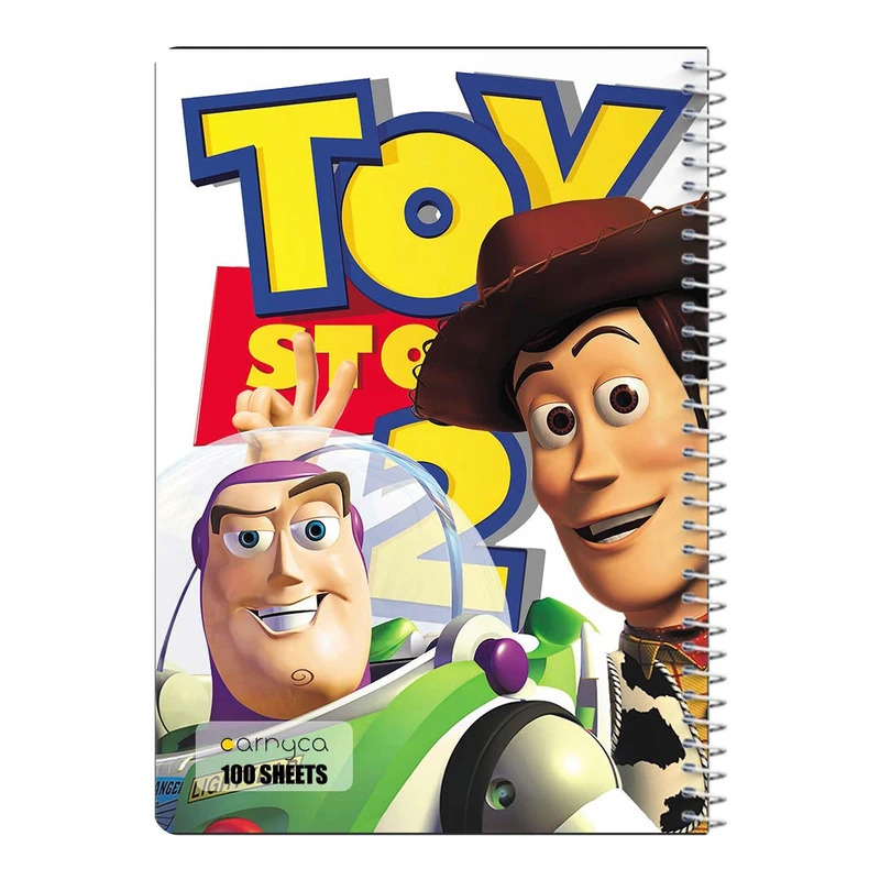 دفتر مشق 100 برگ سیمی کارنیکا طرح داستان اسباب بازی Toy Story کد 97365