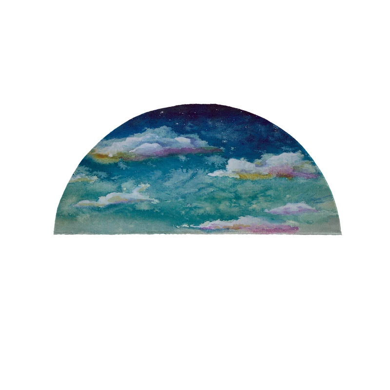 پادری مدل نیم دایره طرح ابروبادی کد 9118 سایز 90×45 سانتی متر