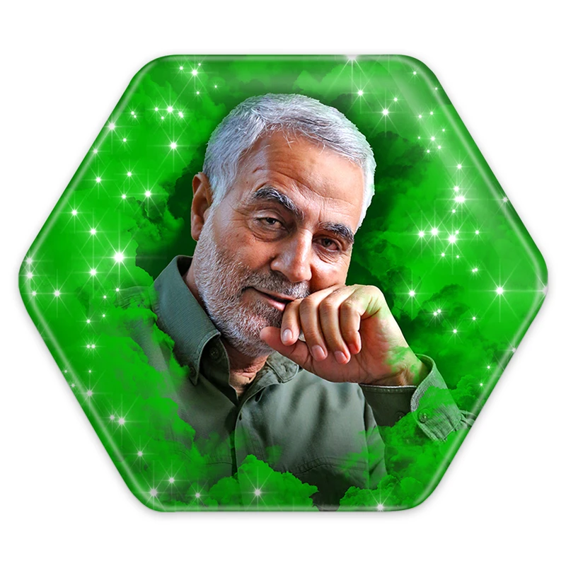 پیکسل خندالو طرح سردار قاسم سلیمانی مدل شش ضلعی کد 12597