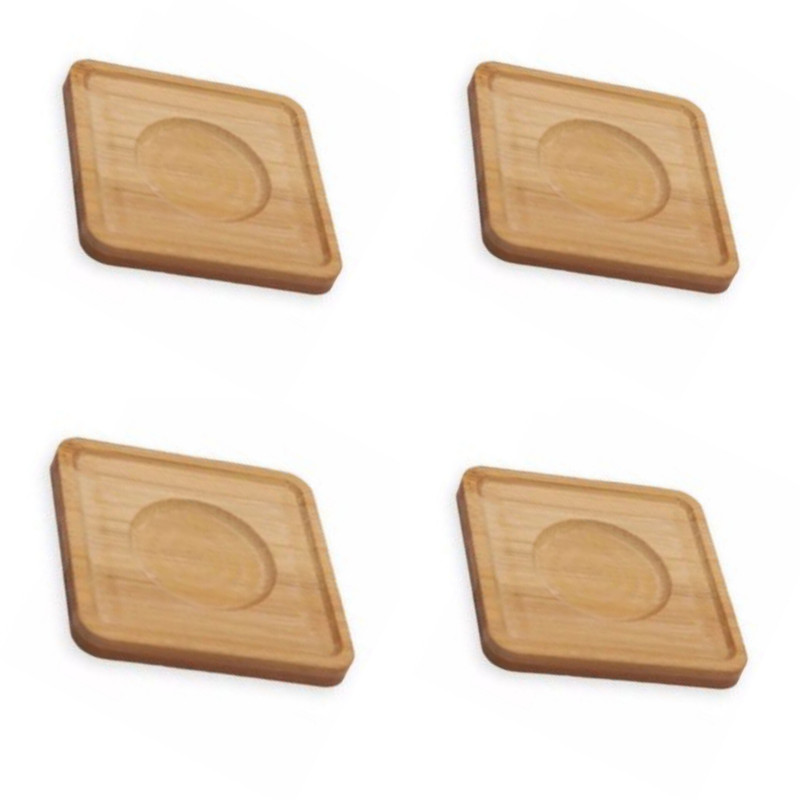 زیر لیوانی مدل بامبو مجموعه 4 عددی