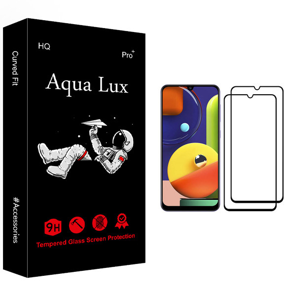 محافظ صفحه نمایش آکوا لاکس مدل +Pro مناسب برای گوشی موبایل سامسونگ Galaxy A50s بسته دو عددی