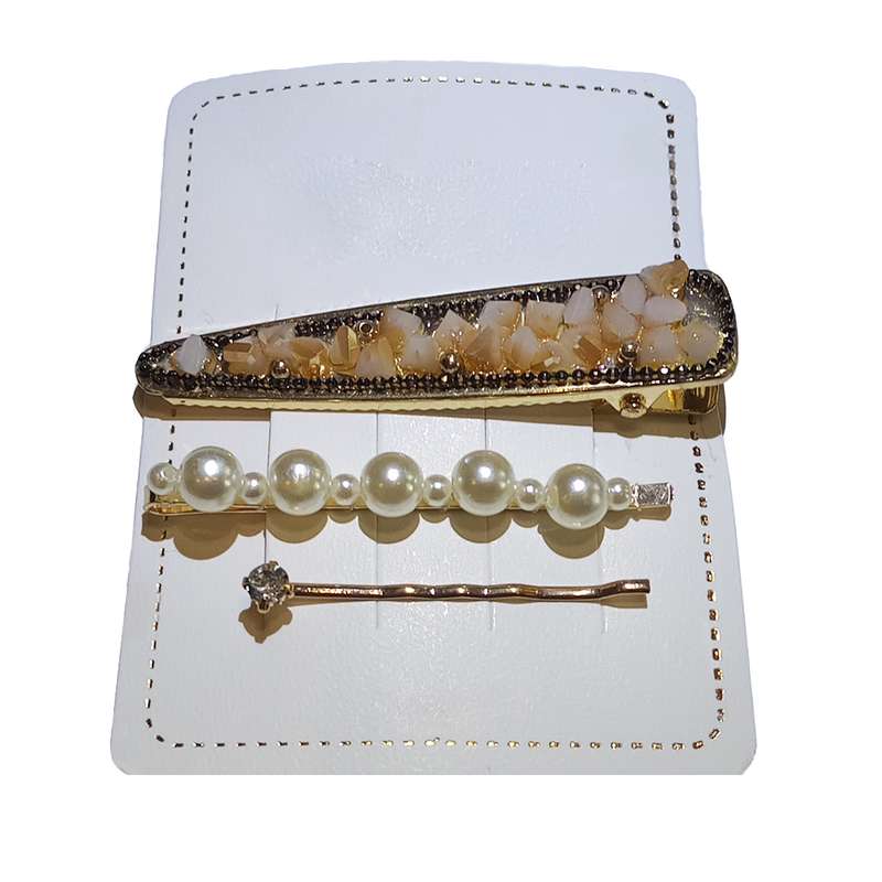 گیره مو زنانه مدل انبری کد MA-0005 مجموعه 3 عددی