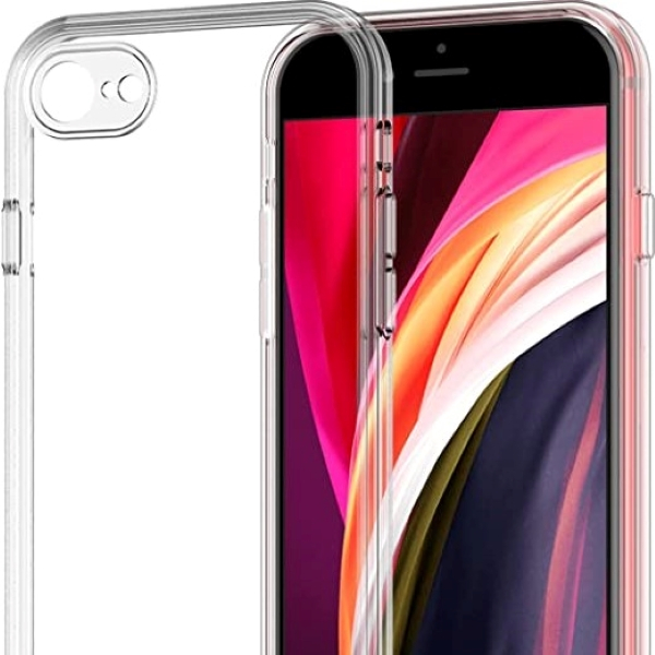 کاور مدل ژله ای مناسب برای گوشی موبایل اپل iphone 7 / 8 / SE2 / SE3 به همراه محافظ لنز دوربین