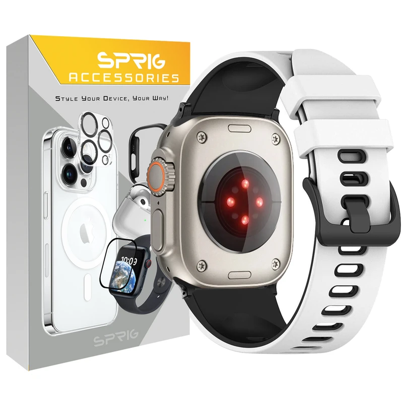 بند اسپریگ مدل Dual color Hike مناسب برای اپل واچ Ultra / Ultra 2 49mm