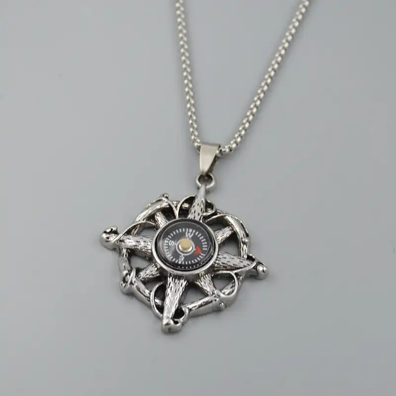 گردنبند مدل قطب نما کد Vrghtb52