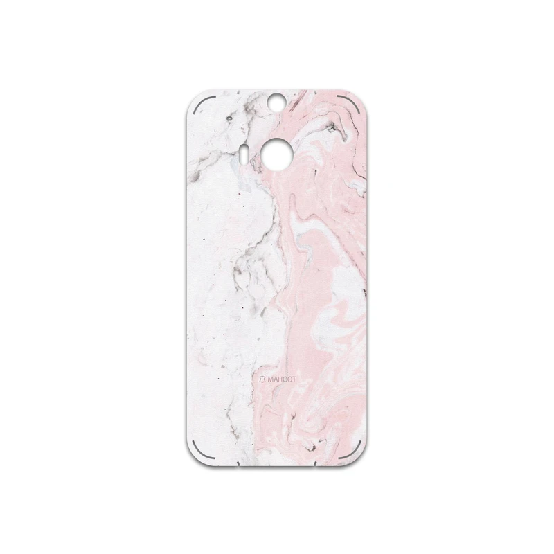 برچسب پوششی ماهوت مدل Blanco-Pink-Marble مناسب برای گوشی موبایل اچ تی سی One M8