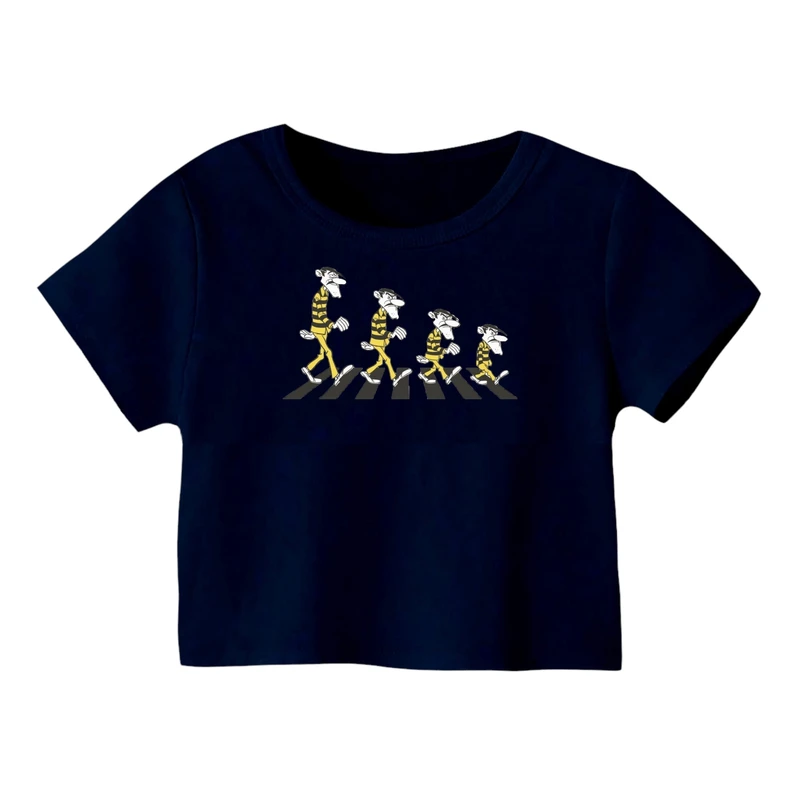 کراپ‌ تی‌شرت آستین کوتاه زنانه مدل دالتون ها