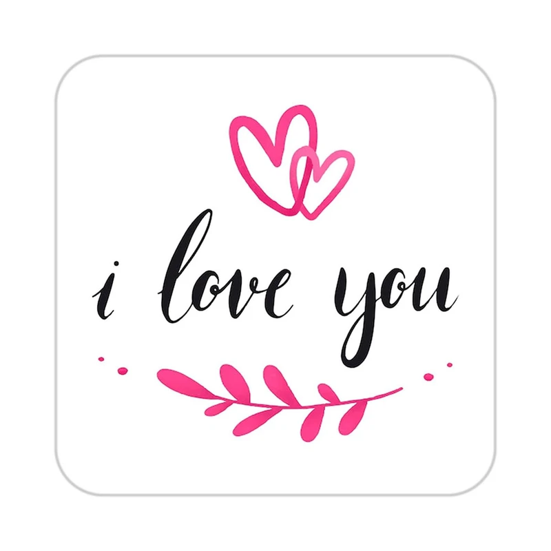 زیر لیوانی کاکتی طرح عاشقانه مدل mp38752