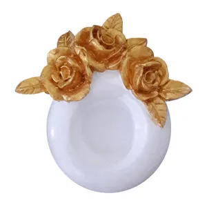 ظرف دکوری مدل گل دار کد 301