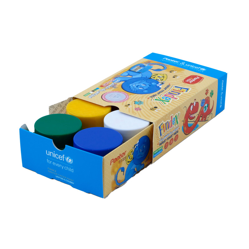 رنگ انگشتی  پنتر یونیسف مدل Choby بسته 6 عددی