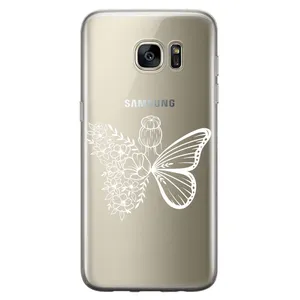 Megafone Butterfly Girl C53-W Cover For Samsung Galaxy S6 Edge