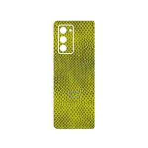 MAHOOT Yellow Snake Skin Cover Sticker for Samsung Galaxy Z FOLD 2
