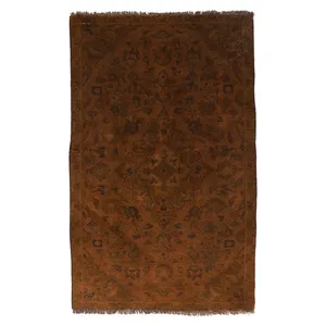 فرش دستبافت رنگ شده یک متری مدل وینتج کد 1404157