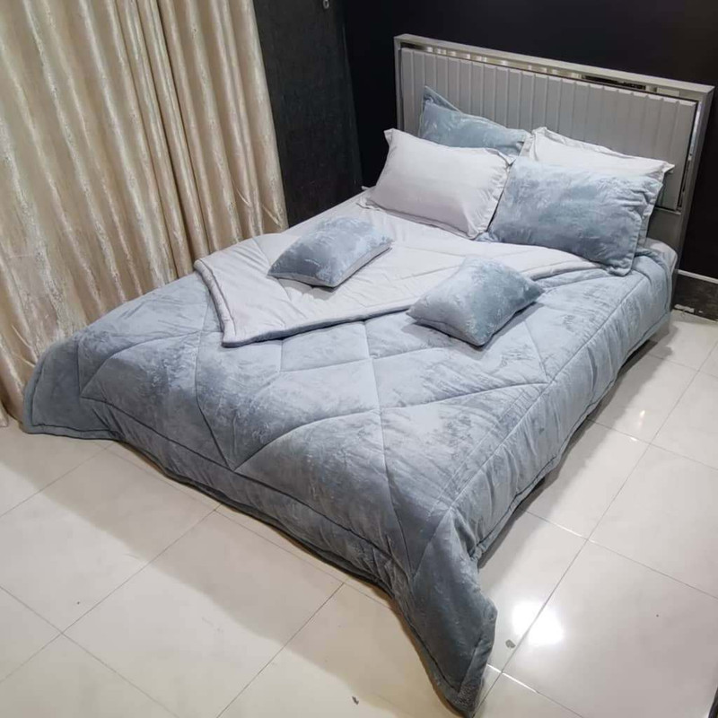 سرویس روتختی مدل مخمل ترک تدی کد 3285 دو نفره 8 تکه