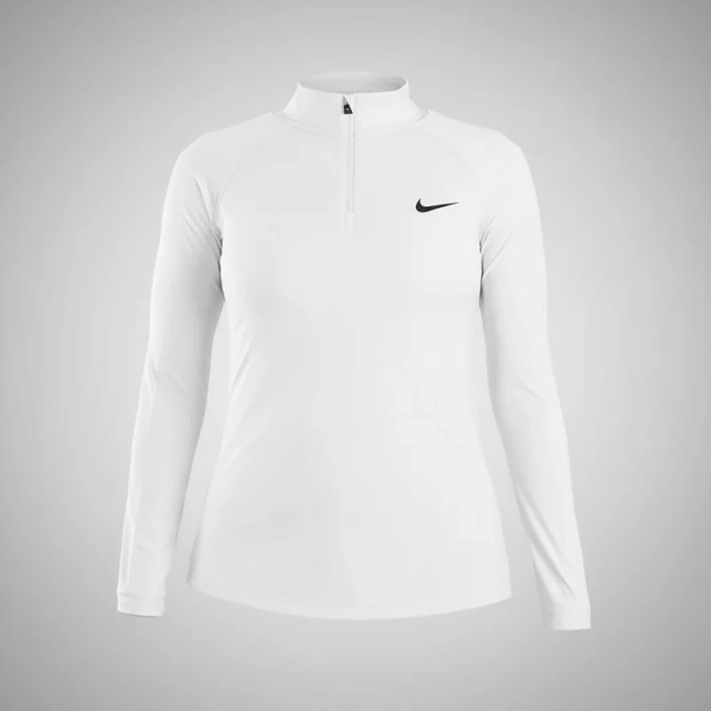 عکس شماره 3 : تی شرت آستین بلند ورزشی زنانه مدل نیم زیپ