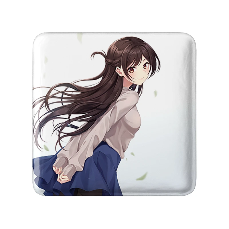 مگنت خندالو طرح چیزورو انیمه کانوجو اوکاری مدل مربعی کد 34865