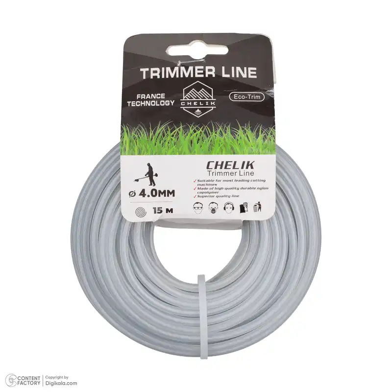 نخ علف تراش تریمر لاین مدل گرد کد 4mm-15m