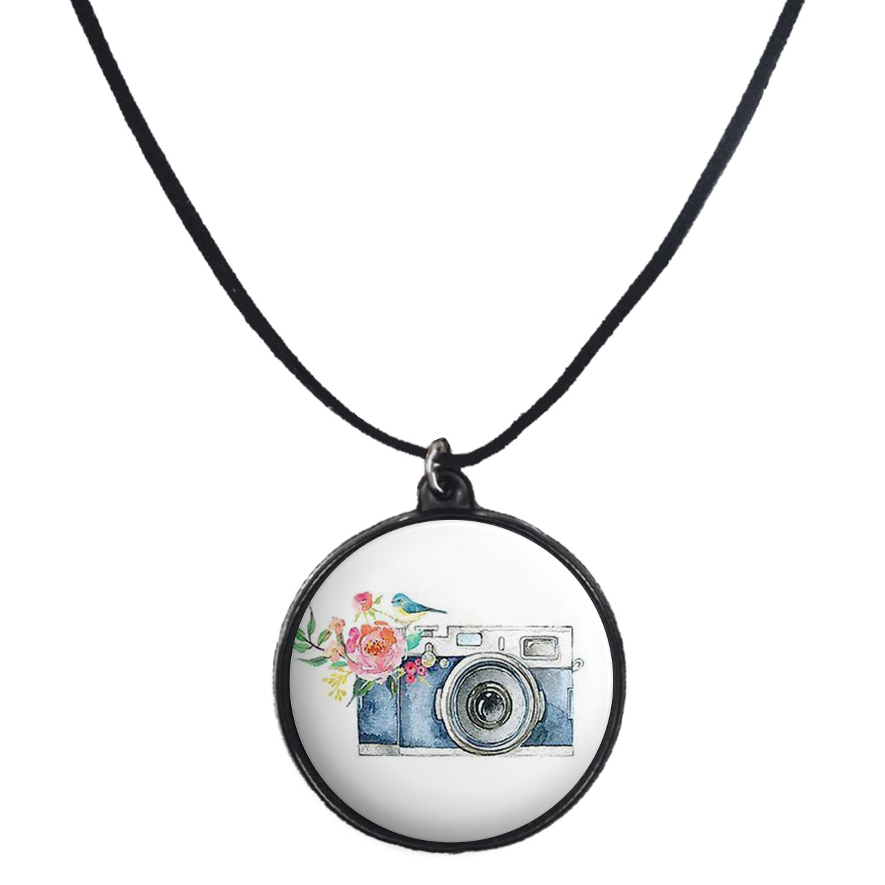 گردنبند پرمانه طرح عکاس کد pmb.5159 مدل دو طرفه