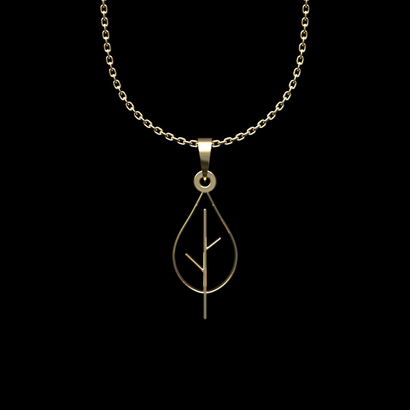 گردنبند طلا 18 عیار زنانه مدوپد مدل درخت کد L2-1-1109