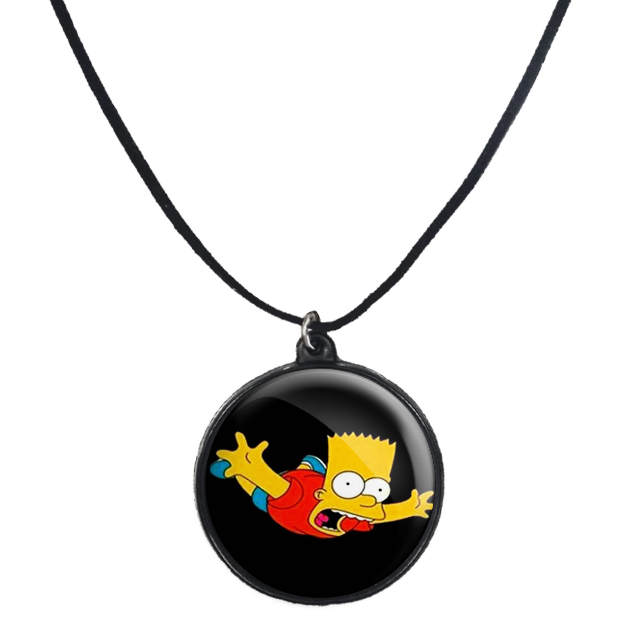 گردنبند پرمانه طرح سیمپسون ها کد pmb.1777 مدل دو طرفه