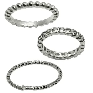 بند انگشتی زنانه کد 1295 مجموعه 3 عددی