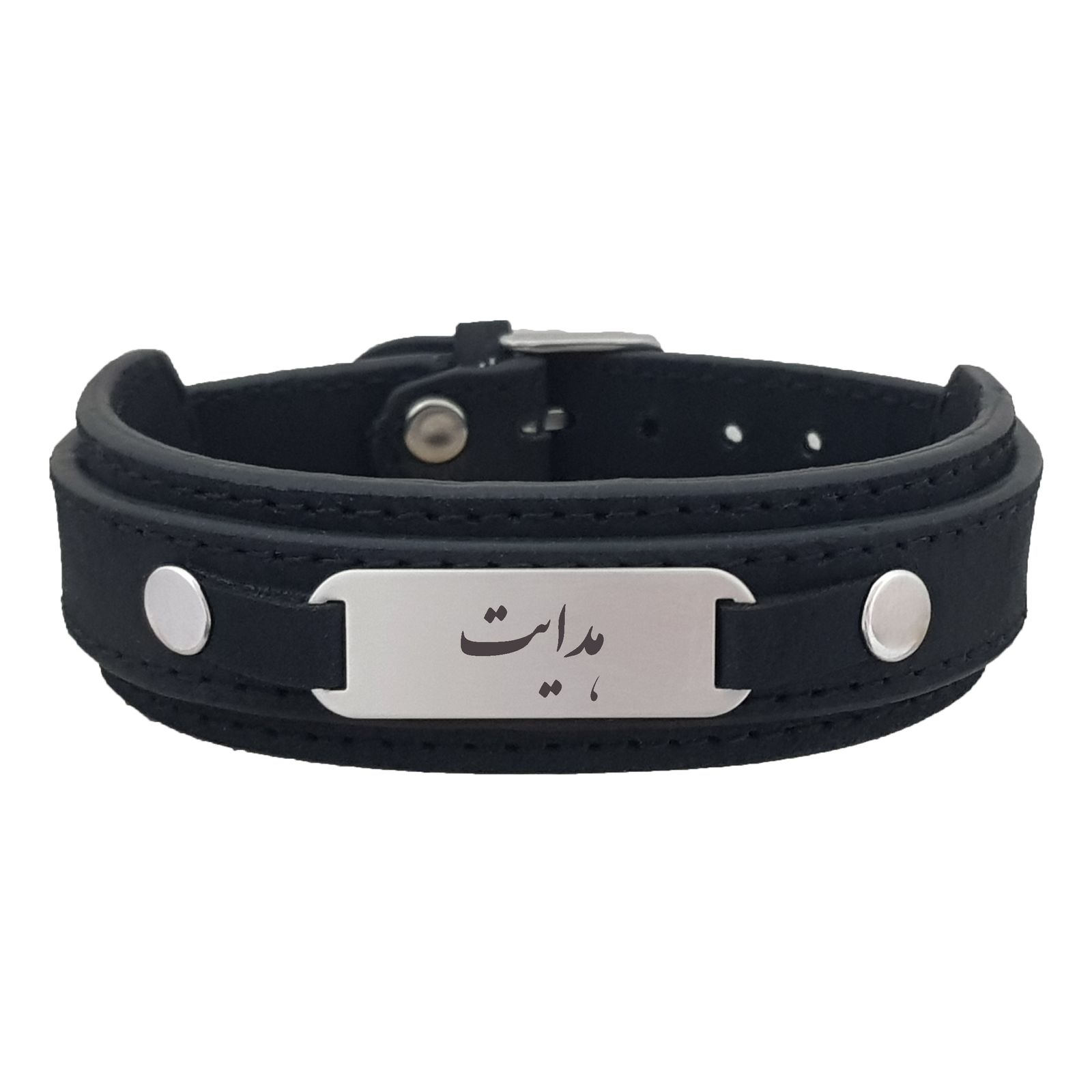 دستبند نقره مردانه ترمه ۱ مدل هدایت کد Dcsf0465 -  - 1