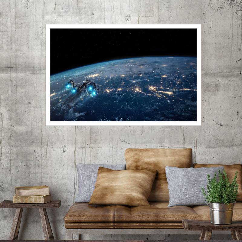 تابلو نوری بکلیت طرح کره زمین مدل W-MO1710