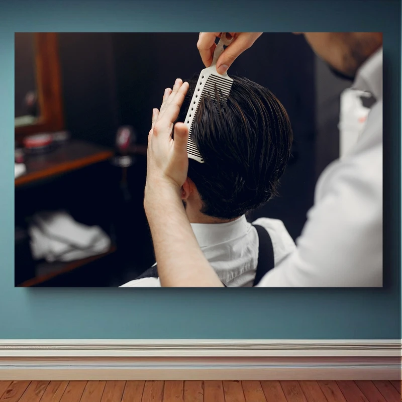 پوستر پارچه ای طرح ارایشگاه مردانه کد AR2552