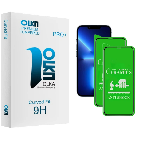 محافظ صفحه نمایش سرامیکی الکا مدل +PRO مناسب برای گوشی موبایل اپل iPhone 13 بسته دو عددی