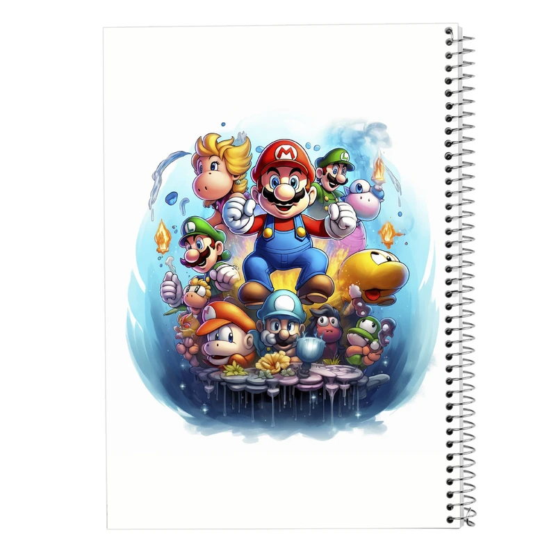 دفتر ژورنال نویسی 50 برگ مدوپد مدل نقطه ای طرح سوپرماریو super mario کد DF2933