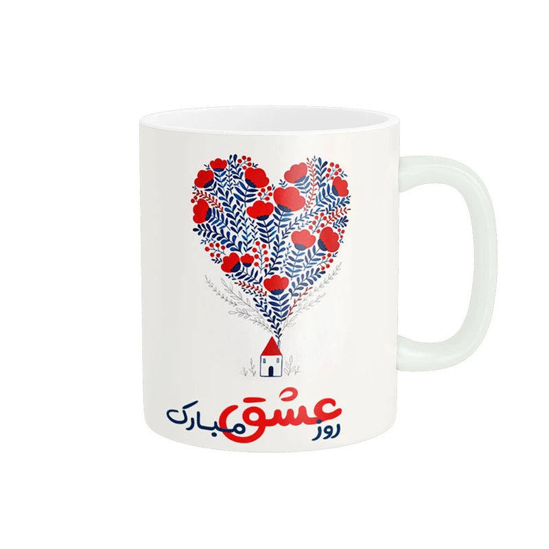 ماگ پادآفرین مدل عشق طرح قلب LOVE خرس هدیه عاشقانه کد p6213