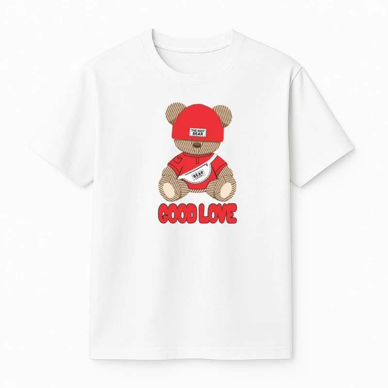 تی‌شرت آستین کوتاه پسرانه مدل خرس کد v50 