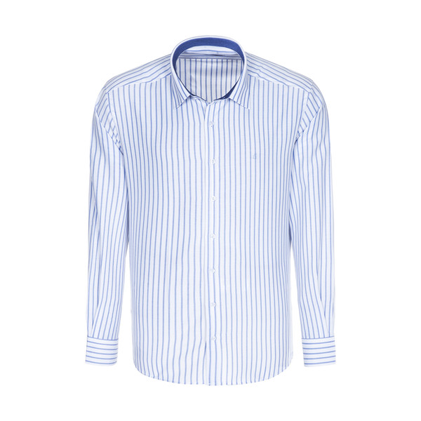 پیراهن آستین بلند مردانه ال سی من مدل 02181293-blue 180
