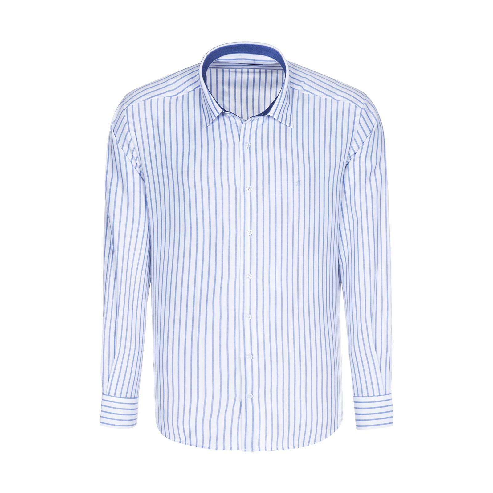 پیراهن آستین بلند مردانه ال سی من مدل 02181293-blue 180 -  - 1
