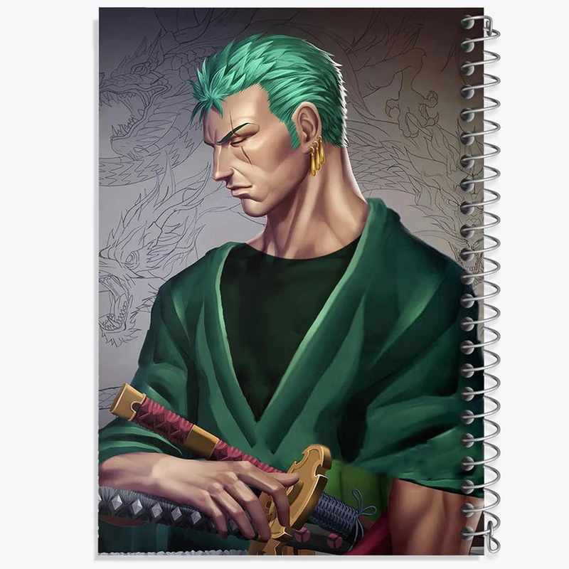 دفتر مشق 100 برگ خندالو طرح زورو انیمه وان پیس One Piece کد 17224