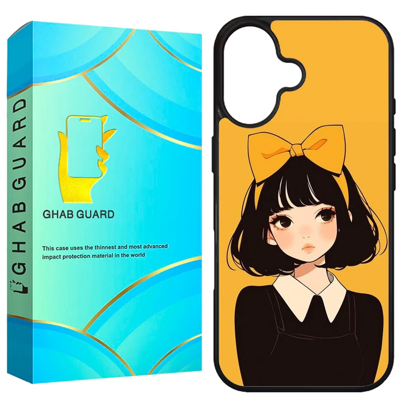 کاور قاب گارد طرح دختر مدل G16PL مناسب برای گوشی موبایل اپل iPhone 16 Plus