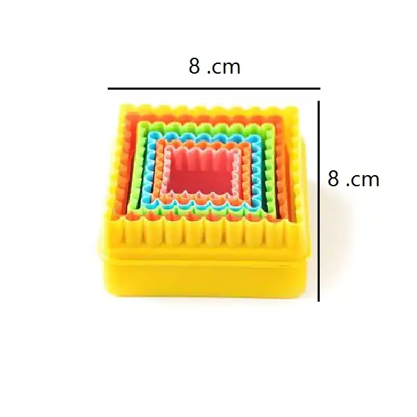 قالب شیرینی به گز مدل مربع مجموعه 5 عددی